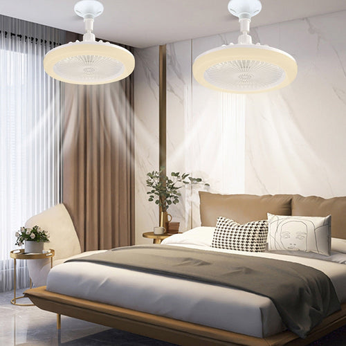 Ventilateur de plafond moderne à LED avec lumière et télécommande