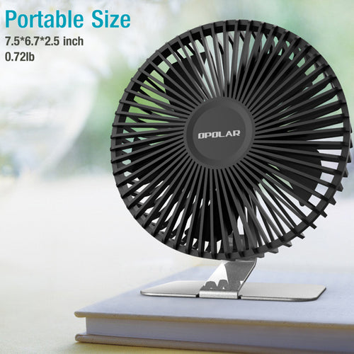 Ventilateur de bureau USB avec flux d'air puissant amélioré et support couleur cuivre