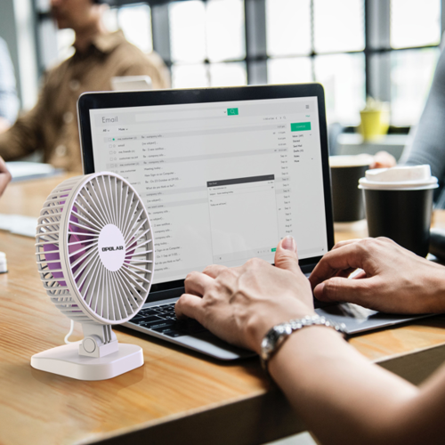 Ventilateur de bureau USB portable mini à 3 vitesses
