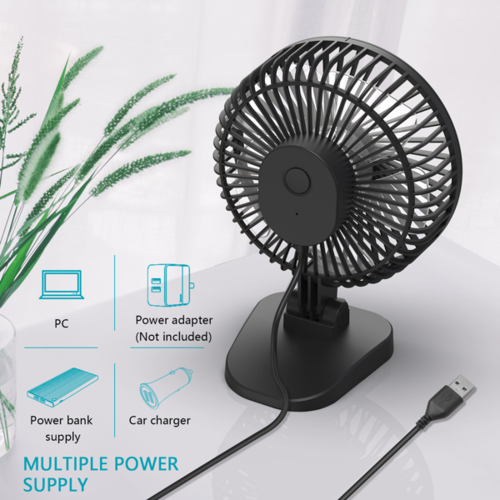 Ventilateur de bureau USB portable mini à 3 vitesses